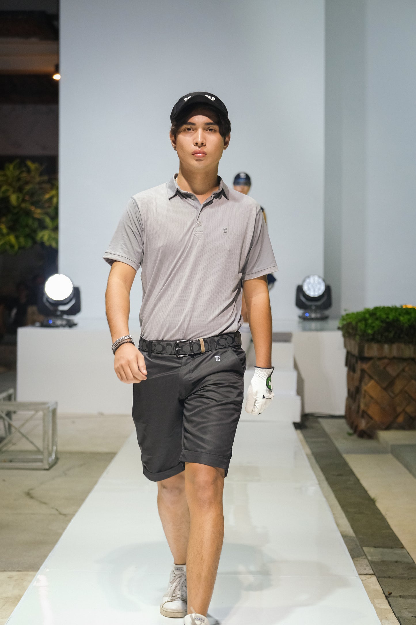 MT-033 || Men top grey with grey combination on sleeves and 3 buttons in front