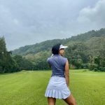 LT-111A || Ladies Top Smoke Blue Sleeveless Shawl Neck 2 Buttons with White Piping