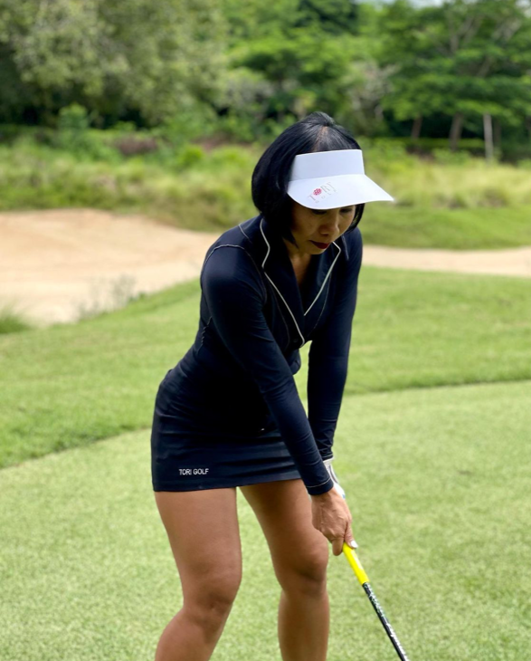 LT-110 || Ladies Top Black Long Sleeve Shawl Neck 2 Button With White Piping.