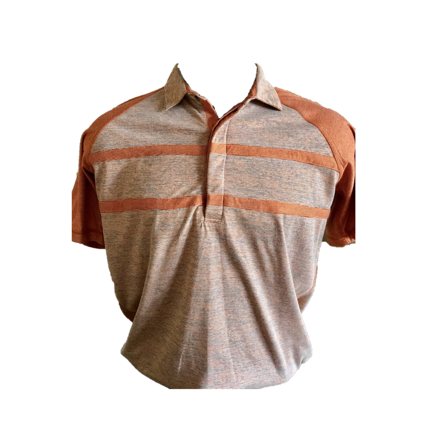 MT-020B || Men's Top Fawn with Brown Horizontal Chest Stripes