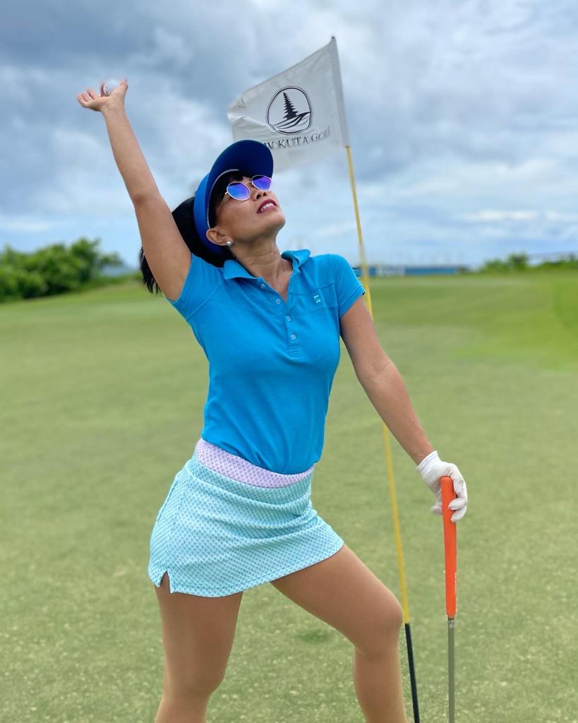 LT-102A || Ladies Top Short Sleeve Mid Ocean Blue  With Broad Overlocked Horizontal Chest One Concealed Side Seam Pocket and Back Strips In Seld Colour