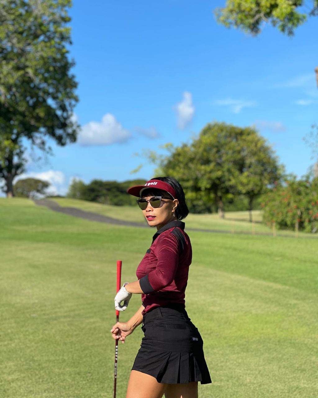 LT-090F || Ladies Top Maroon with Black Horizontal Dashed Stripes and  Black Trim 3/4 Sleeves and Snap Pearl Buttons