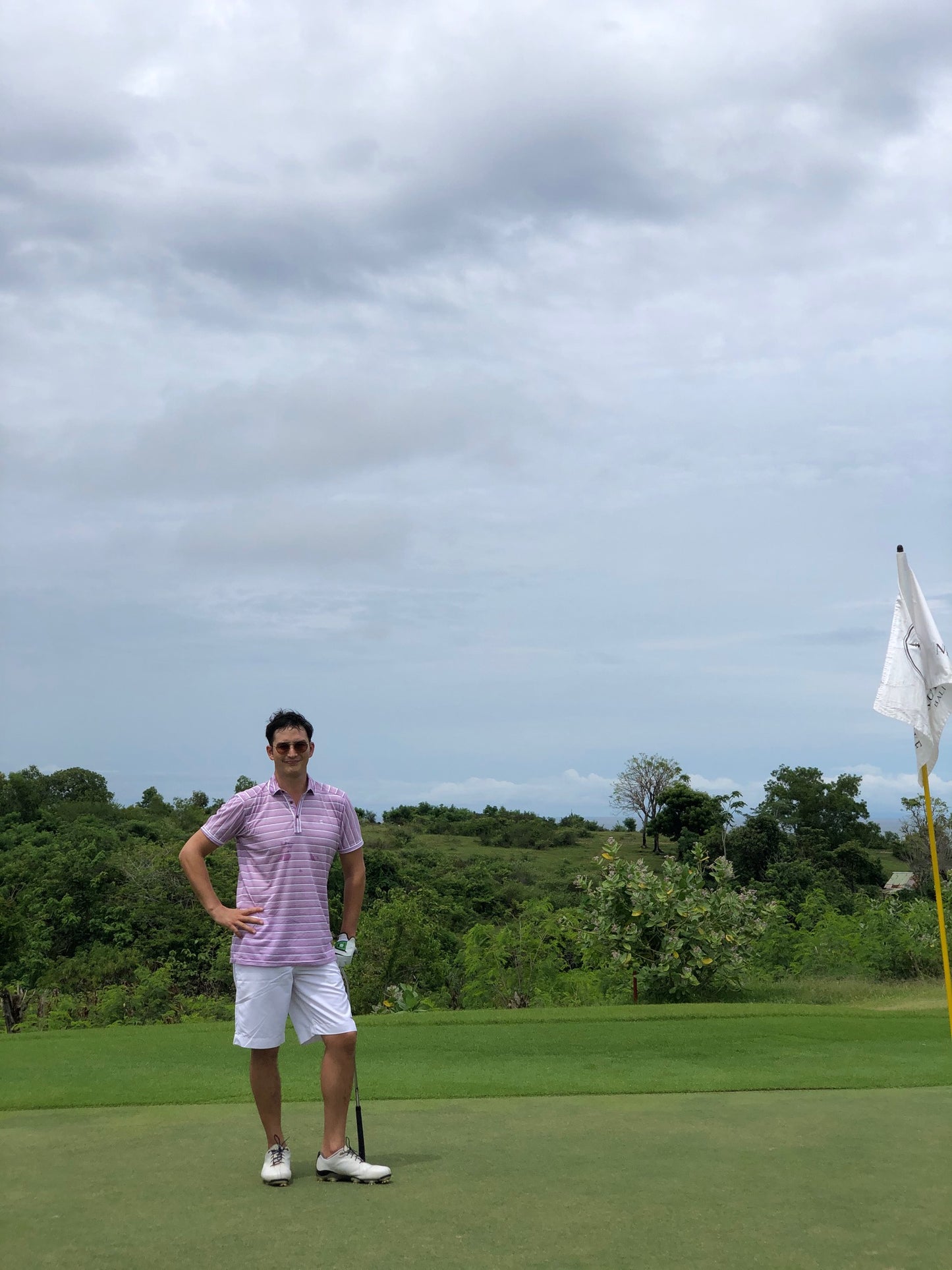 MT - 028D || Men Top Bright Purple / White Horizontal  Stripe Combination.