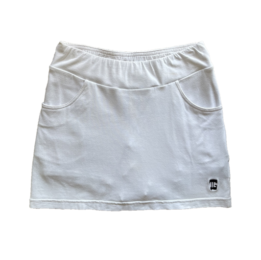 LS-061 || Ladies Skirt White 2 Front and 2 Rear Pockets