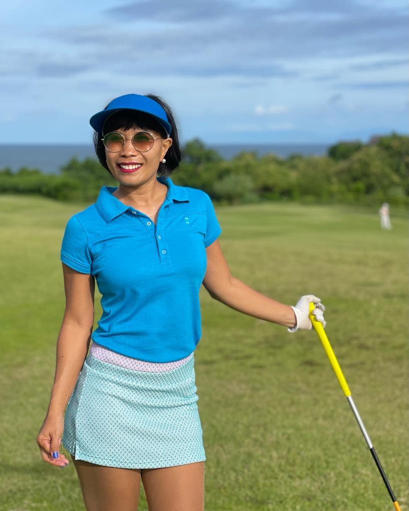 LT-102A || Ladies Top Short Sleeve Mid Ocean Blue  With Broad Overlocked Horizontal Chest One Concealed Side Seam Pocket and Back Strips In Seld Colour